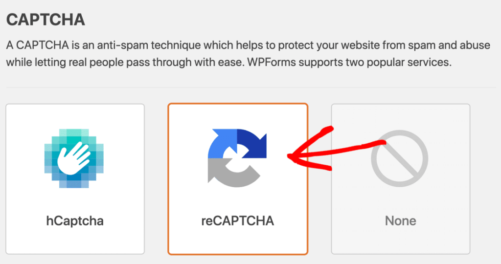 WPForms reCAPTCHA 設置