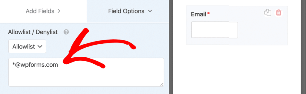 使用WPForms 電子郵件許可名單來控制誰可以提交您的表單