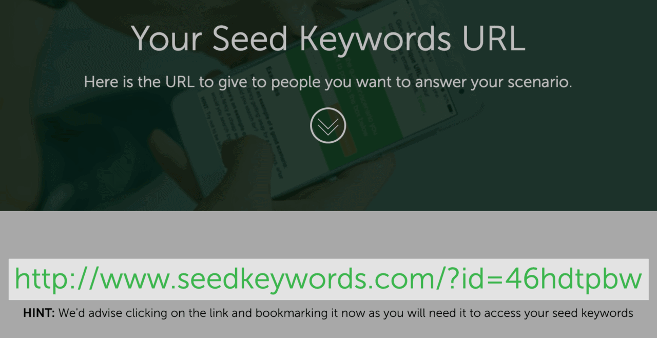 SeedKeywords – 场景 URL