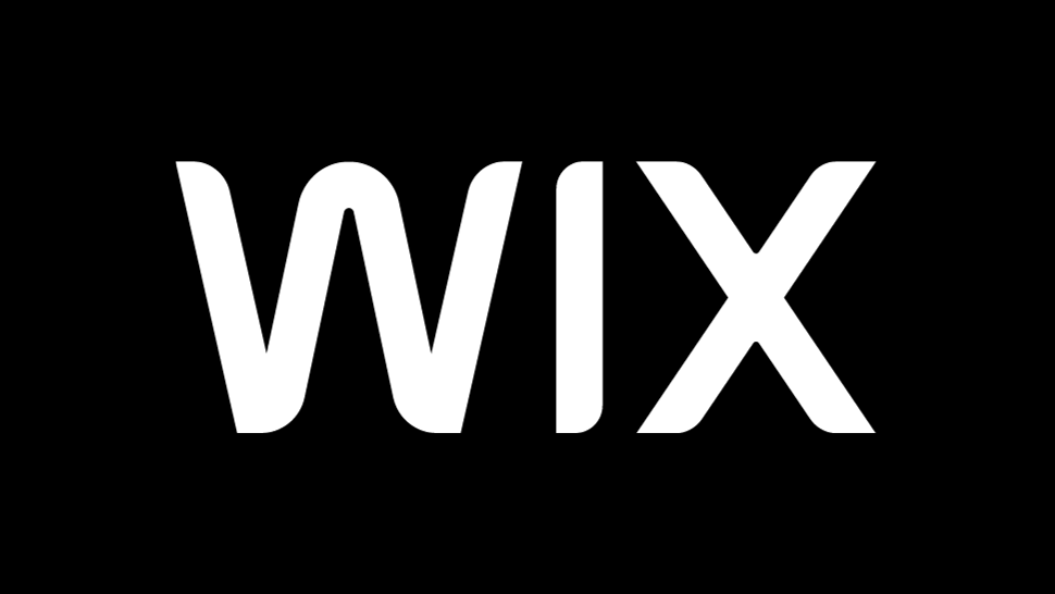 黑色背景的白色Wix标志